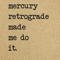 Mercury Retrograde Notebook