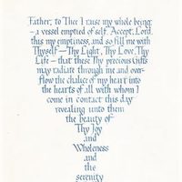 The Prayer of the Chalice