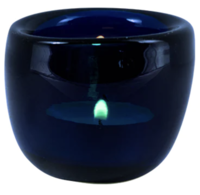 Blue Glass Tealight Holder