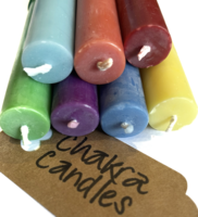 Chakra Dinner Candles set of 7