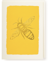 Golden Bee Greetings Card